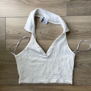 H&M collared crop top